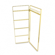 Sieraad display voor oorbellen en kettingen Gold