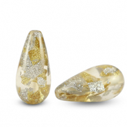 Polaris kralen druppel vorm Tiffany Prosecco white