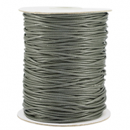 Macram&eacute; draad gevlochten 1.5mm Dark grey