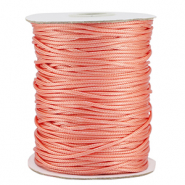 Macram&eacute; draad gevlochten 1.5mm Coral orange