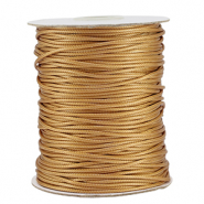 Macram&eacute; draad gevlochten 1.5mm Gold