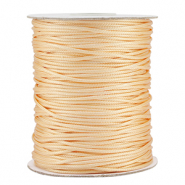 Macram&eacute; draad gevlochten 1.5mm Vanilla yellow