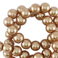 Glasparels 8mm Taupe brown