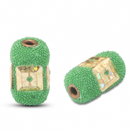 Bohemian kralen Green-gold