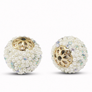 Bohemian kralen Glitter off White