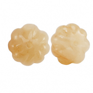 Natuursteen kralen aventurijn kwarts bloem Copper orange