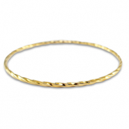 Roestvrij stalen (RVS) stainless steel armbanden twisted Gold