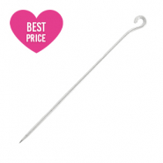 Roestvrij stalen (RVS) Stainless steel onderdelen kettelstift 35mm Zilver