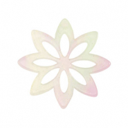 Resin hangers bloem Multicolor lilac-green