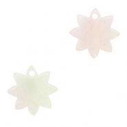 Resin hangers bloem Multicolor lilac-green