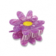 Haaraccessoires haarklem bloem Purple