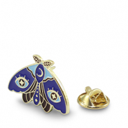 Pins nachtvlinder Blue-gold