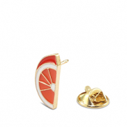 Pins sinaasappel Orange-white-red-gold