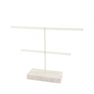 Sieraad display voor oorbellen Natural-off white