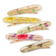 Haaraccessoires haarclip gedroogde bloemetjes Mixed colors