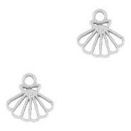 Roestvrij stalen (RVS) Stainless steel bedel schelp Silver