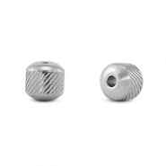 Roestvrij stalen (RVS) Stainless steel kralen 8mm Silver
