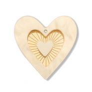 Statement hangers hart Light yellow-gold