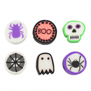 Polymeer kralen Halloween Multicolor Orange-black-white