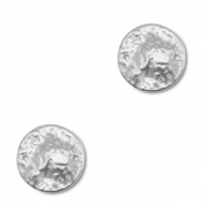 Roestvrij stalen (RVS) stainless steel bedels tussenstuk rond Silver