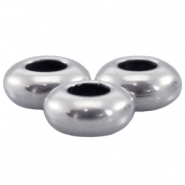 DQ metalen kraal 7x3mm Antiek zilver (nikkelvrij)