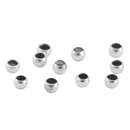 DQ metaal knijpkraal 2.5mm Antiek zilver (nikkelvrij)