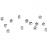 DQ metaal knijpkralen 2.0mm Antiek zilver (nikkelvrij)