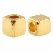 DQ metaal tube vierkant Goud (nikkelvrij)