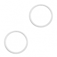 Onderdelen DQ metaal dichte ring 15mm Antiek zilver (nikkelvrij)