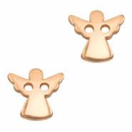 Bedels DQ metaal tussenstuk angel Ros&eacute; goud (nikkelvrij)
