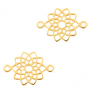 Bedels DQ metaal tussenstuk mandala Goud (nikkelvrij)