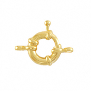 Onderdelen DQ metaal boeislot 11mm met oogjes Goud (nikkelvrij)