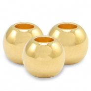 Kralen DQ metaal 2.5mm Goud (nikkelvrij)
