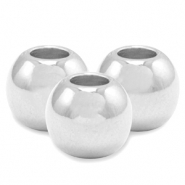 Kralen DQ metaal 2.5mm Antiek zilver (nikkelvrij)