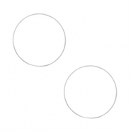 Onderdelen DQ metaal dichte ring 10mm Antiek zilver (nikkelvrij)