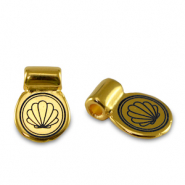 Schuivers DQ metaal schelp Goud (nikkelvrij)