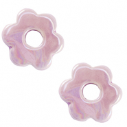 DQ Grieks keramiek kralen bloem Lavender purple