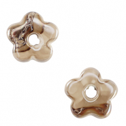 DQ Grieks keramiek kralen bloem Greige