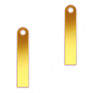 Statement hangers bar Metallic yellow