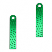 Statement hangers bar wave Metallic kelly green