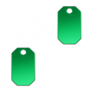 Statement hangers octagon Metallic kelly green