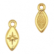 Bedels DQ metaal ovaal ster Goud (nikkelvrij)