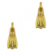 Bedels DQ metaal flipper Goud (nikkelvrij)