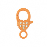 Gekleurde onderdelen karabijnslot hart Orange