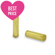 Glaskralen Rocailles Special Bugles Greenish gold