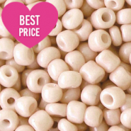 Glaskralen Rocailles 12/0 (2mm) Latte beige