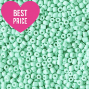 Glaskralen Rocailles 12/0 (2mm) Mint turquoise