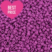 Glaskralen Rocailles 12/0 (2mm) Summer plum purple