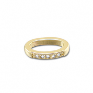 Brass TQ metaal hangers ovaal Gold