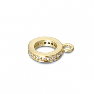 Brass TQ metaal ring met oogje Gold